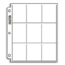20 - 9 POCKET BASEBALL CARD COLLECTOR PAGES ARCHIVAL SAFE BRAND NEW