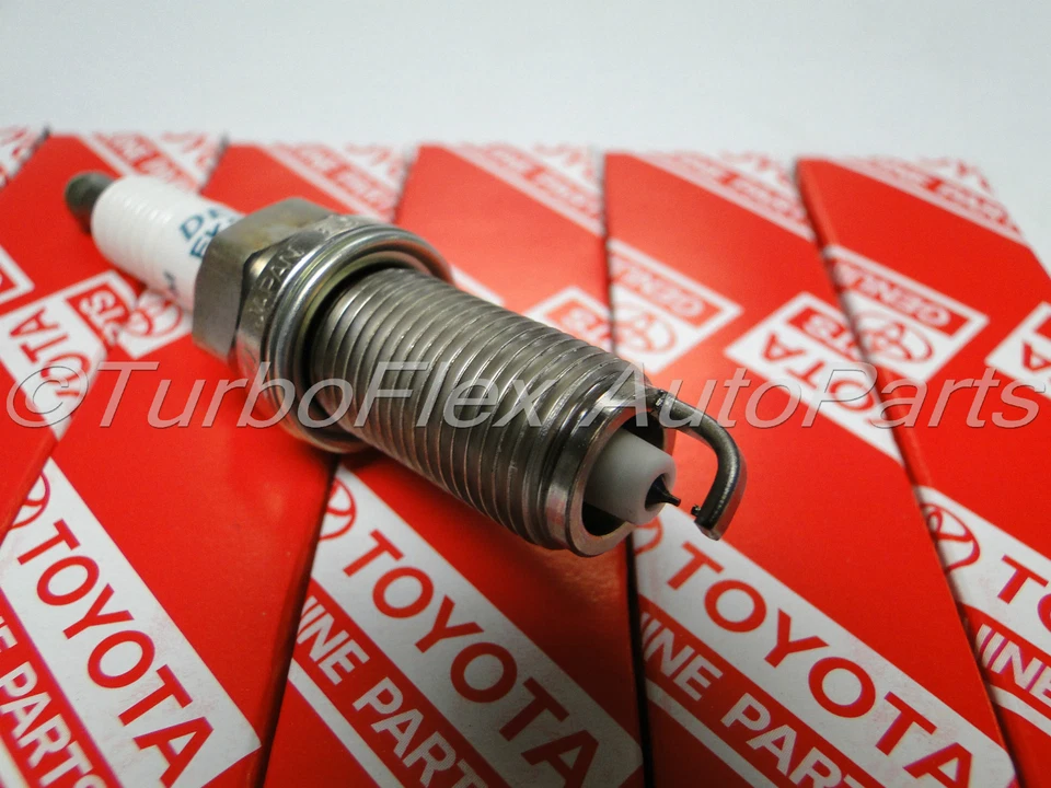 Juego de 6 bujías de iridio originales OEM 90919-01247 FK20HR11 Toyota Lexus Foto 4 de 4