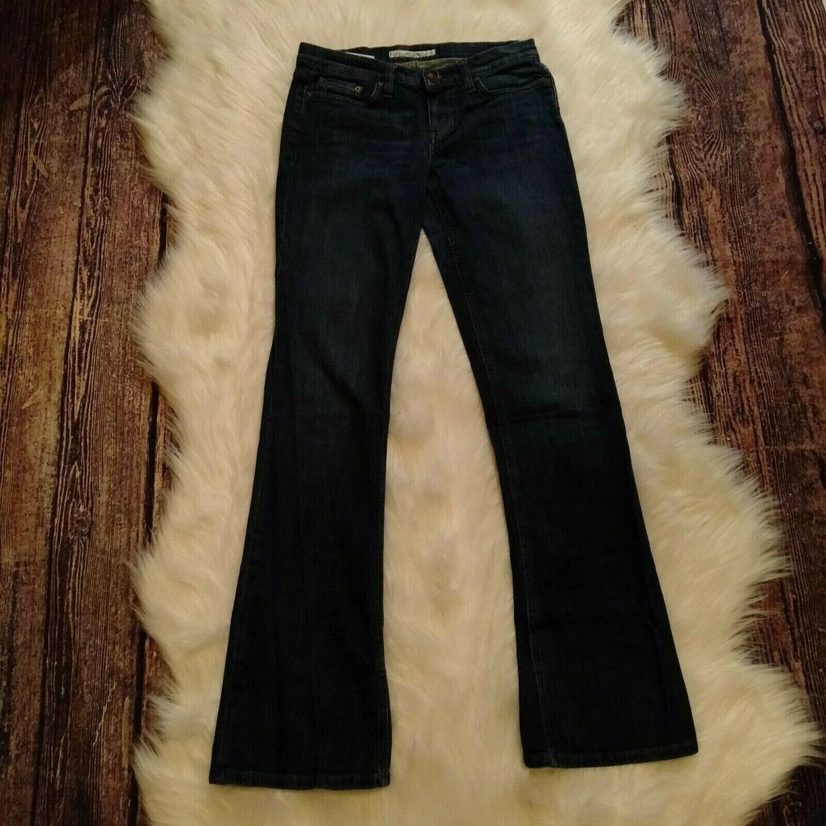 Joes Jeans Socialite Dark Lulu Wash Denim Low Rise Straight Leg Jeans Womens 28