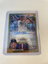 Matt Wallner 2023 Topps Chrome Update Gold Rookie Auto /50 👀🔥 Twins