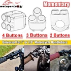 2-3-4-Button Motorcycle Momentary Switch For Cafe Racer 1″ or 7/8″ Handlebars