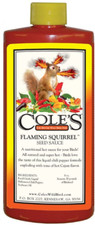 Cole's Wild Bird Products FS08 Flaming Squirrel Seed Sauce, 8-Ounce