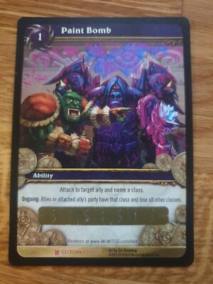 WoW TCG Loot Paint Bomb Unscratched Icecrown Loot 1/3