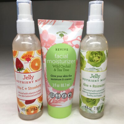 Bolero Beverly Hills Vita-C Strawberry Jelly Nutrient Mist Wild Orchid Tea Tree