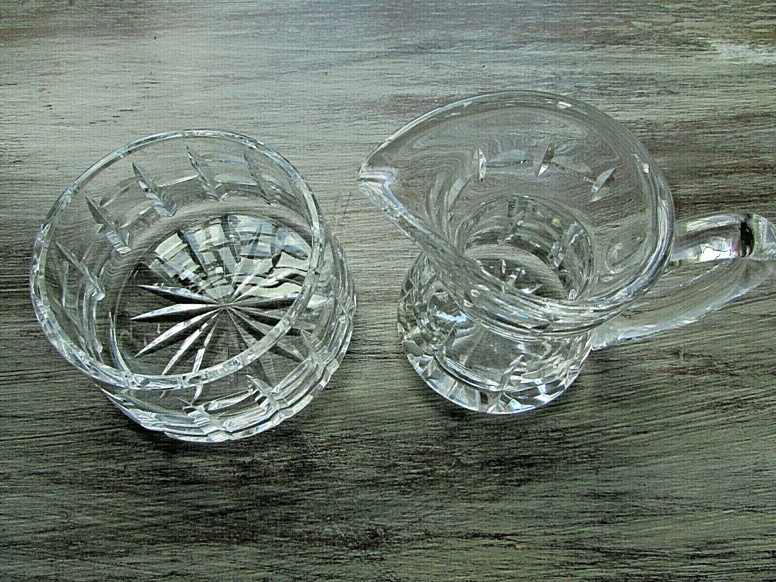 WATERFORD CRYSTAL CREAMER AND SUGAR BOWL TRALEE PATTERN eBay