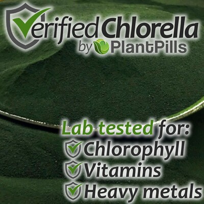 1kg PlantPills 100% Chlorella Pulver unabhängig geprüft hohe Qualität