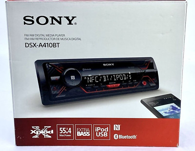 Sony DSX-A410BT Bluetooth 55w x 4Ch Media Player Android iPhone AM FM XM USB Aux