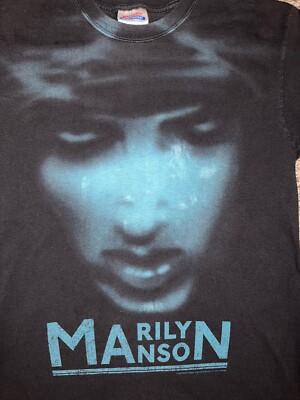 Marilyn Manson Blue Face T Shirt Small The High End Of Low 2009