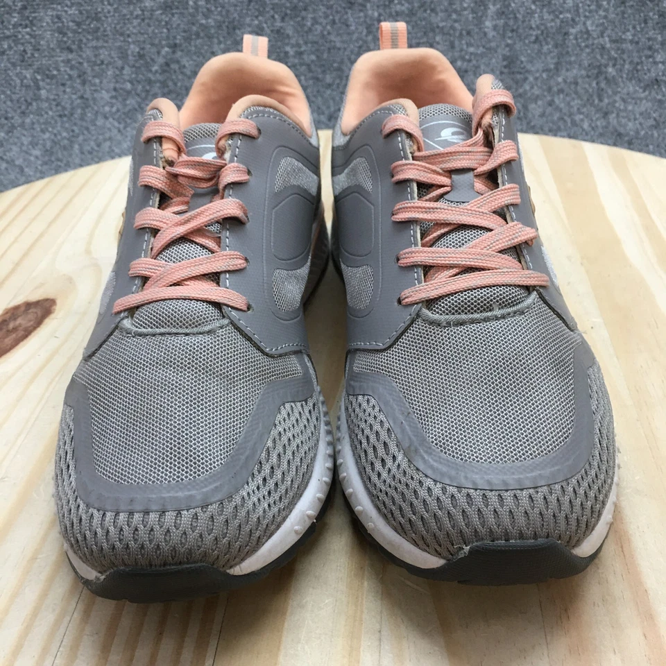 Easy Spirit Shoes Womens 8 M Hugs Sporty Low Sneakers Gray Peach Mesh Lace Up - Image 4 of 4