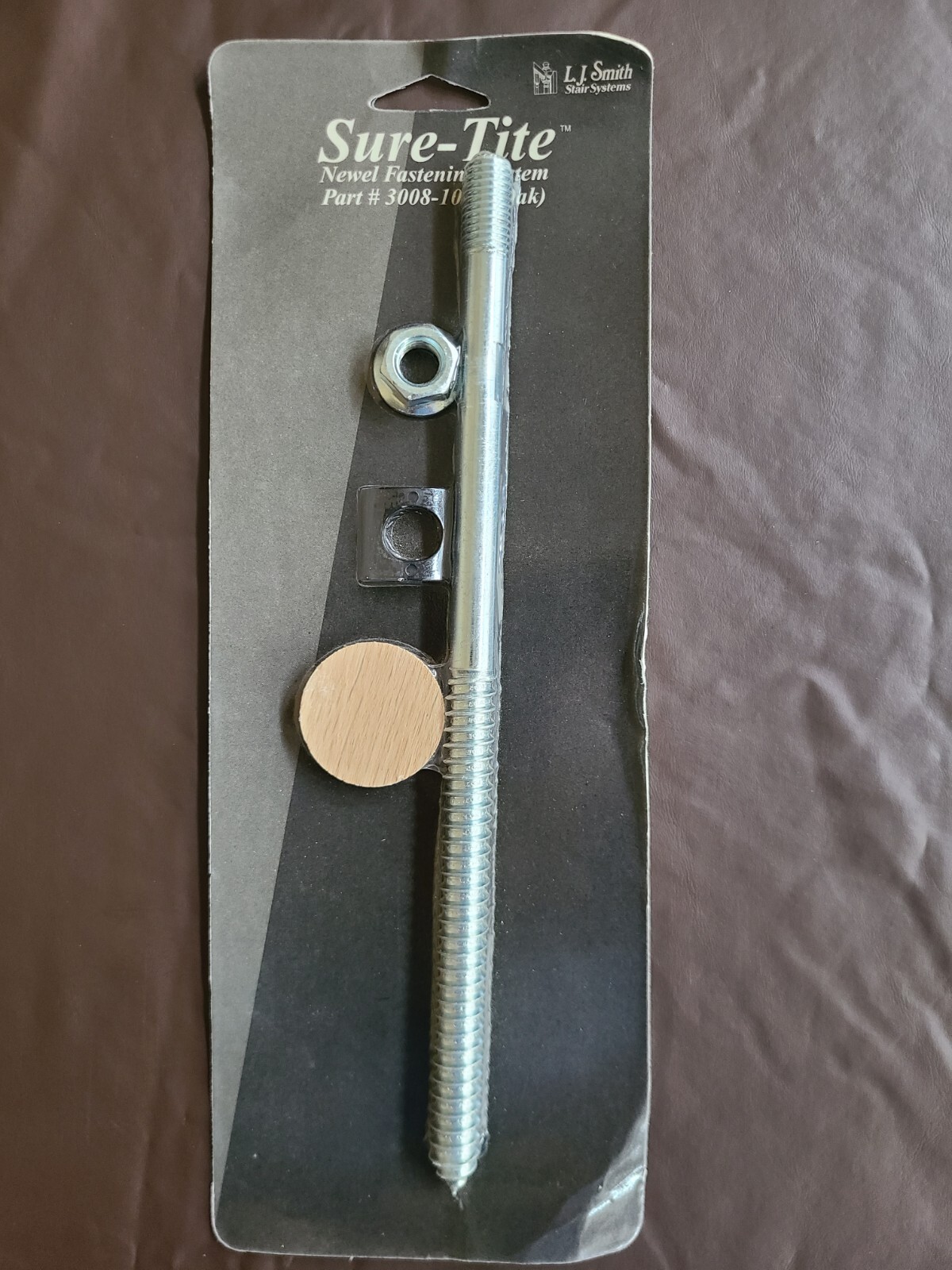 Sure-Tite Newel Fastening System Part# 3008-10-O Oak For Attaching Newel Post