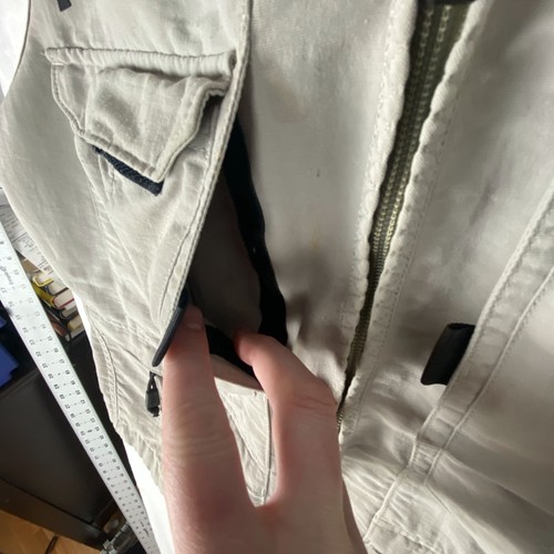 Vintage The North Face Weste Jacke Herren Medium Beige Tekware Technology Full Zip - Bild 4 von 24