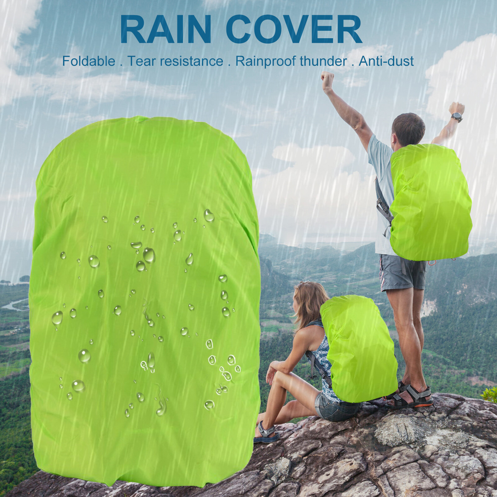 Waterproof Backpack Rain Covers Ultralight Antislip Biking Bag