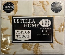 6 Piece Full Size Sheet Sets, 1 Deep Fitted Sheet, 1 Flat Sheet, 4 Pillow Cases