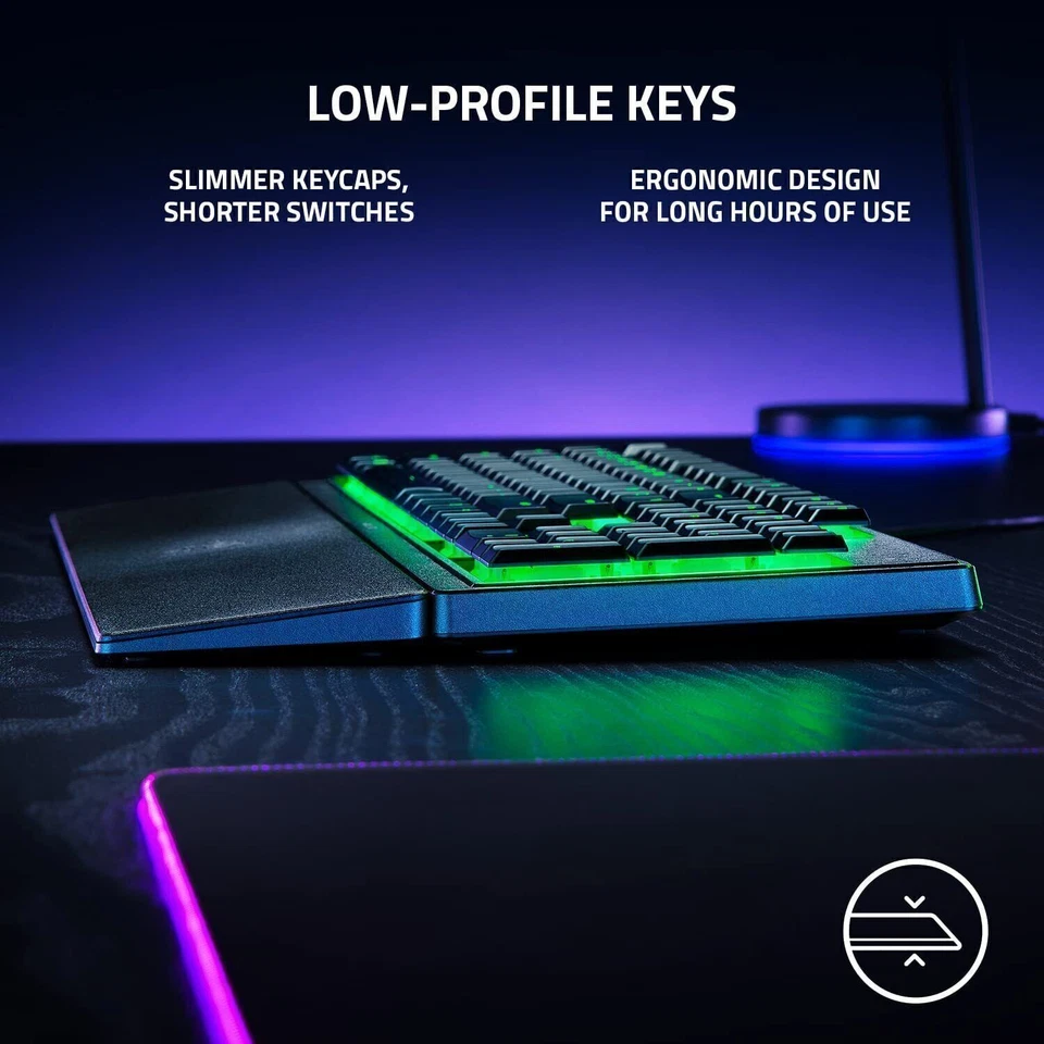 Razer Ornata V3 X Chroma RGB Gaming Keyboard Low-Profile Keys Silent Switches - Image 2 of 4