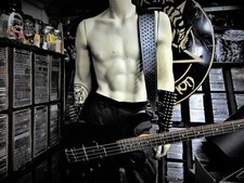 MAKE IT ON YOUR OWN, PRE-PUNCHED LEATHER GUITAR STRAP .... MDLS0212 ....MEXICO