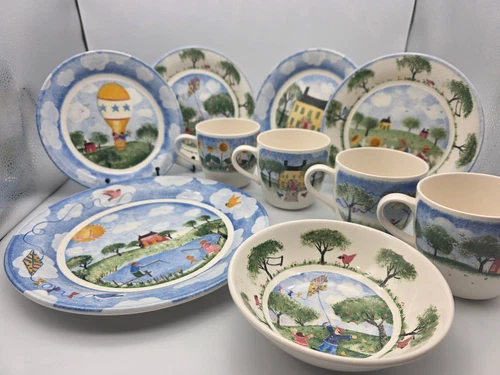 1999 Nikko REMEMBER WHEN Dinner, Salad/Dessert, Soup/Cereal, Mug Dish/Micro Safe