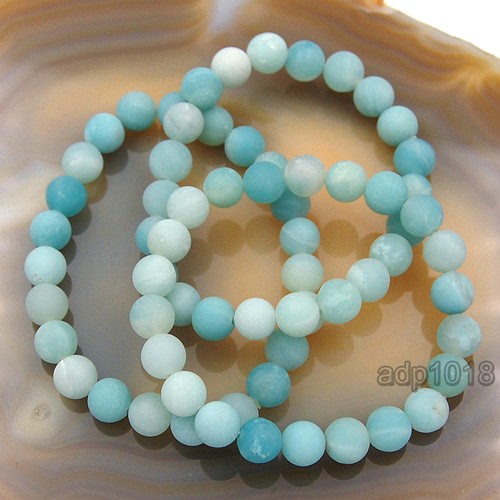 8mm Handmade Natural Gemstone Round Beads Stretchy Bracelets 7.5 inches - Picture 68 of 151