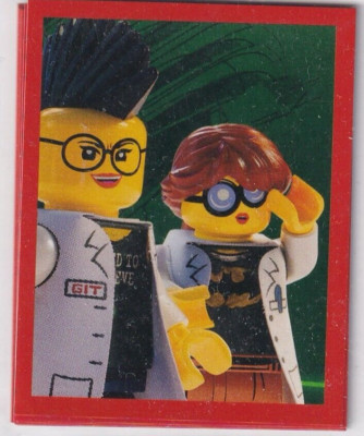 2017 Blue Ocean Warner Bros Lego Ninjago Movie Sticker No 130 Garmadon's IT Nerd
