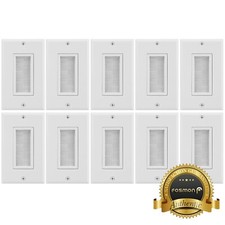 10 PACK LOT Universal Single Gang Wire Cable Management Brush Wall Plate Screw