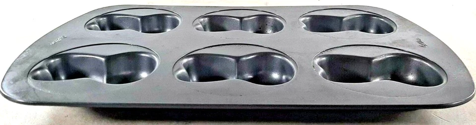 Osterhase Gesicht Kopf Kuchenform Antihaft 6 Hohlräume von Wilton - Bild 2 von 3