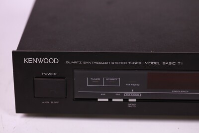 Vintage 1980s Kenwood Basic T1 Quartz Synthesizer Stereo Tuner
