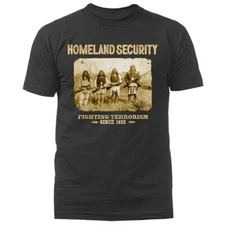 Native American Fighting Terrorism Since 1492 2nd Amendment Gun T-shirt