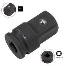 1/2 In Drive x 1 Inch Black Impact Socket Adapter Female to Male Cr-Mo