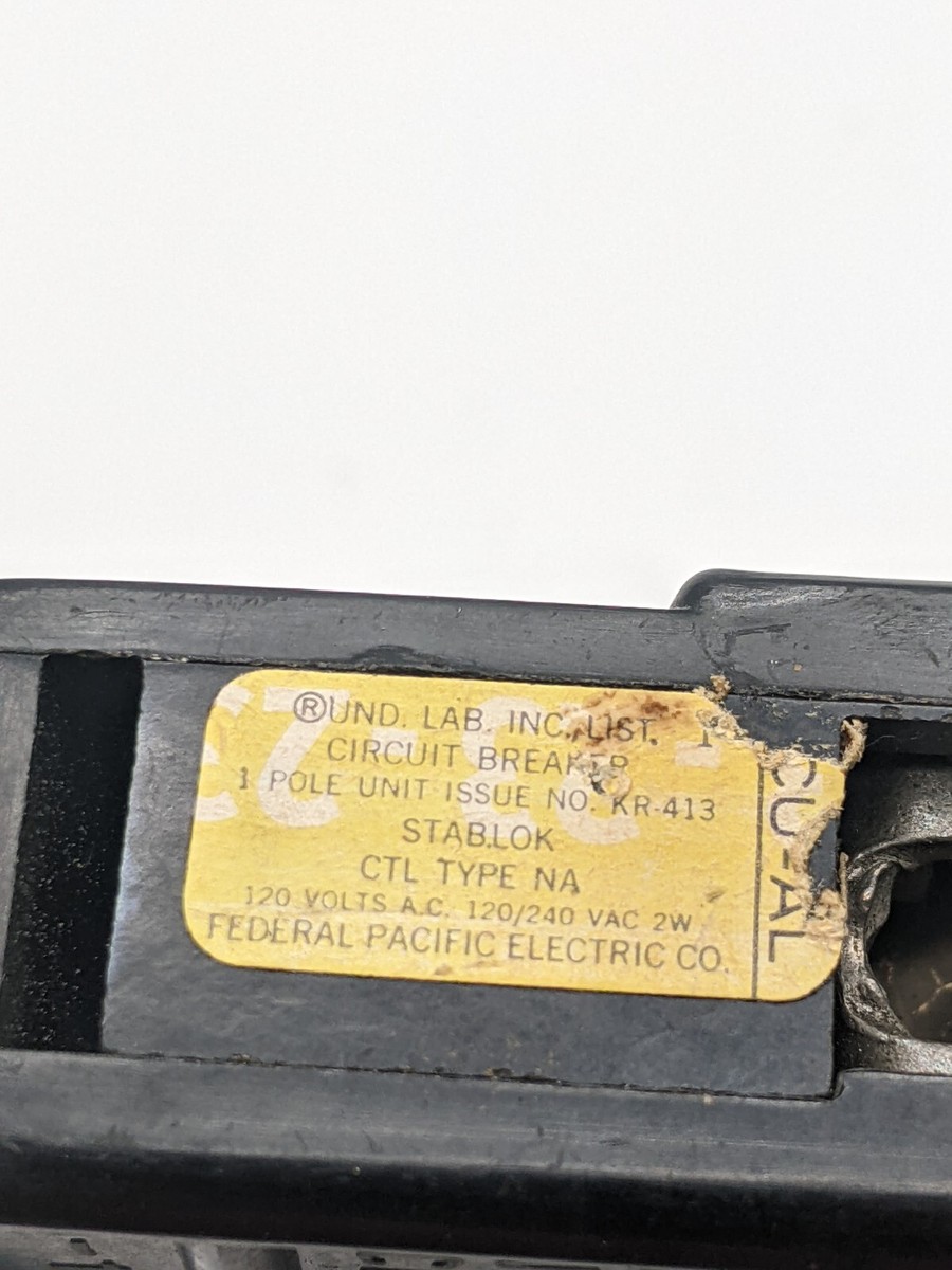 FPE Federal Pacific NA130 30 Amp 1-Pole Stab-Lok Circuit Breaker - Red Handle 2 thumbnail image