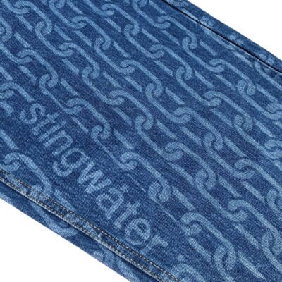 Stingwater Chain Blue Jeans Mushroom Patch L 36 NEW | eBay