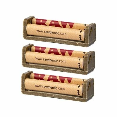 3 x RAW Natural Hemp Plastic Rolling Machine 70mm Roller