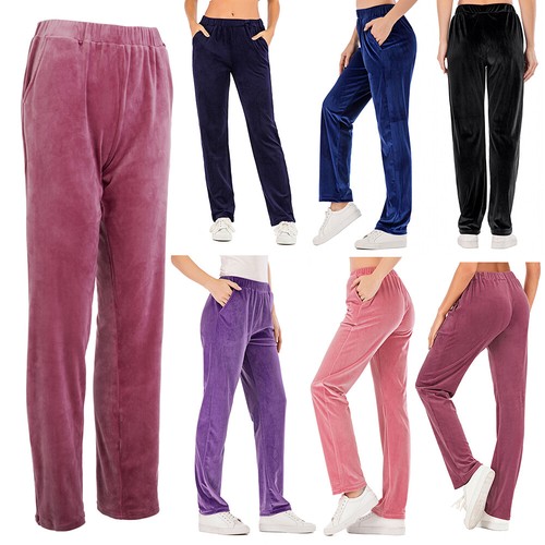 Casual Track Pants Velvet Trousers 