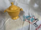 Vintage Yellow Fiesta Fiestaware Sugar Bowl with lid
