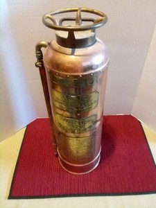 Antique Vintage Copper Brass Acme Fire Extinguisher St Louis 2 5 Gallon Empty Ebay