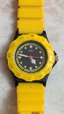 Vintage Caravelle by Bulova 46G09 Yellow Resin Ladies Quartz Watch - New Battery