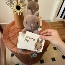Jelly Cat 18cm Envelope Rabbit Plush Doll Soft Soothing Toy Home Decoration