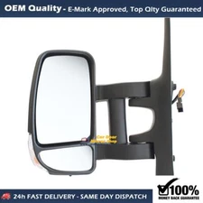 Fits Renault Master, 2011-2024, Complete Wing Mirror Unit, Left Hand Side.