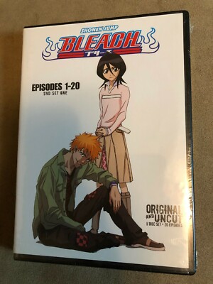 Bleach Uncut: DVD Set One - Episodes 1-20 (DVD, 2012, 5-Disc Set) NEW
