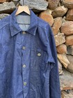 Vintage 1930s 1940s WWII Us Navy Denim Jacket Rare Dark Wash Trench Coat