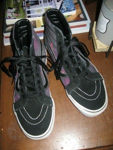 vans sk8 hi black purple