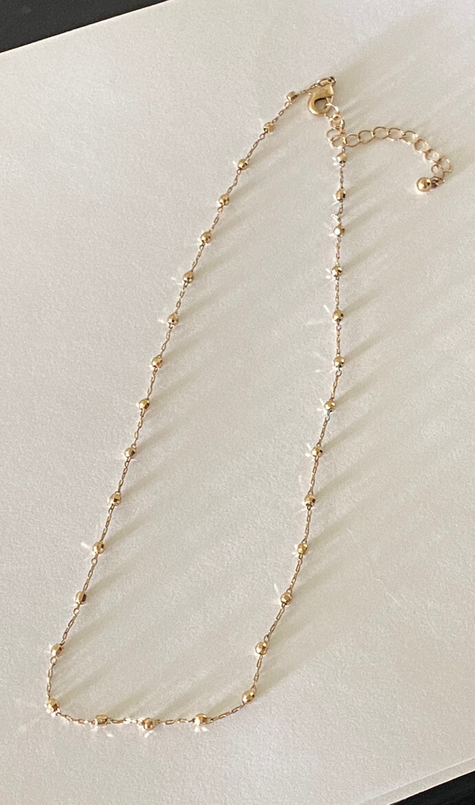 Delicate Fancy Gold Tone Chain 16” Necklace | eBay