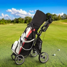 Explorer V8 Superlite 4-Wheel Golf Push Cart - Lightweight Design