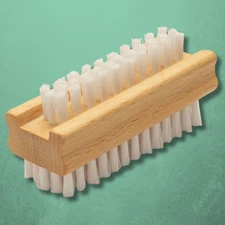 Wooden Nail Brush for Scrubbing, Fingernail Brush Nail Scrub Brush Cleaner
