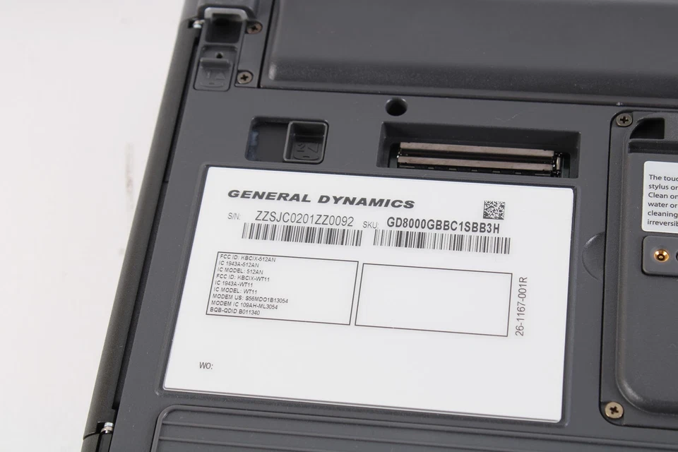 General Dynamics Itronix GD8000 GPS Toughbook / Intel L9400 @ 1.8GHz/2GB RAM - Imagen 2 de 4