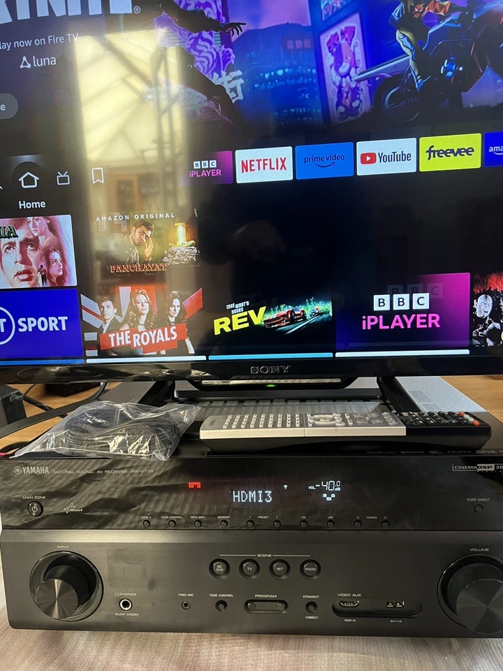 Yamaha Rx-v779 7.2 Channel Natural Sound AV Receiver - Excellent Condition - Image 3 of 4