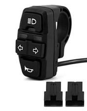 3 in 1 Motorcycle Handlebar Control Switch - Headlight, Turn Signal, Horn
