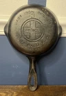 Vintage Griswold No. 3 Cast Iron Skillet 709A Dual Spouts Large Block Logo Pan