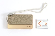 SONY Cyber Shot DSC-T99D 14.1MP CCD Vintage Digital Camera Gold Tested Japan