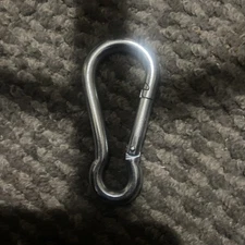 Stainless Steel Spring Snap Hook Carabiner - 304 Stainless Steel Clips, Set of 6