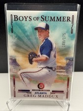 2025 Panini Boys Of Summer Greg Maddux Acetate Red Parallel /175 Orioles