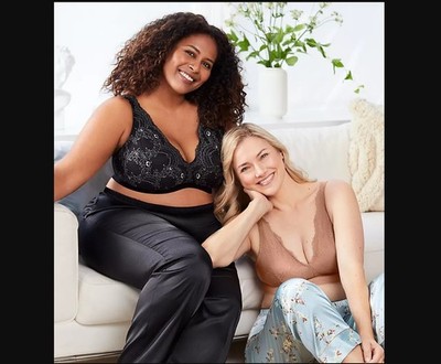 Glamorise Bramour Lexington Lace Plunge Bra 46C PLUS Black